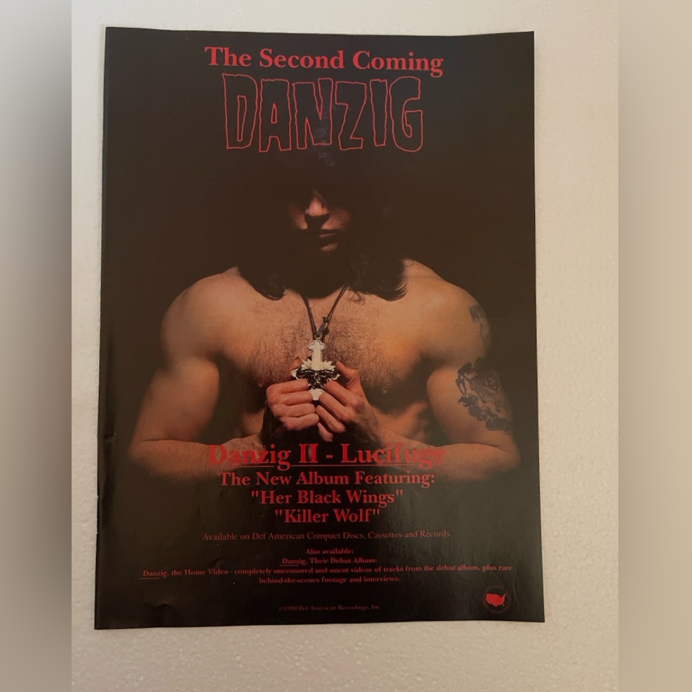 Danzig 'The Second Coming' Pinup - Black & Red